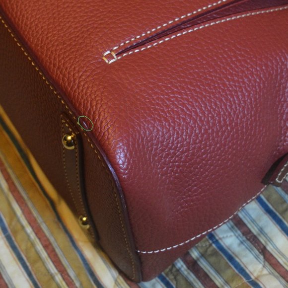 Dooney & Bourke Aubrey Satchel Terra Cotta Purse Bag - Picture 7 of 12